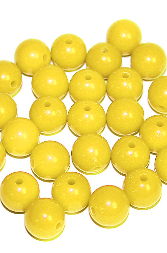 Бусины 114/30 шарики желтые /FIX  цена
