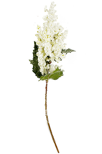 Цветок декор. 134/00 ветка ягод с листьями белая