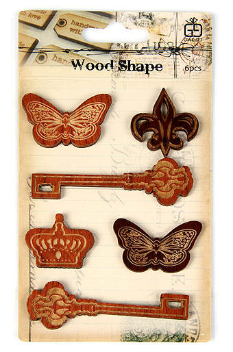 Декор деревянный 403/03 ключи монархов, набор из 6ти /FIX  цена