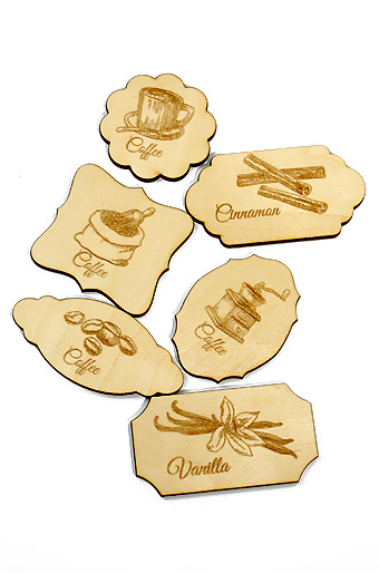 Декор деревянный 35/501 резной- табличка чай кофе сладости с гравировкой