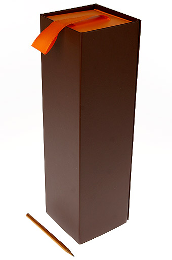 Коробка смарт 14/14-19 под бутылку- апельсин и шоколад