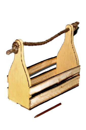 Коробка деревянная 601/93 сет со шнуром- с натур. рейками